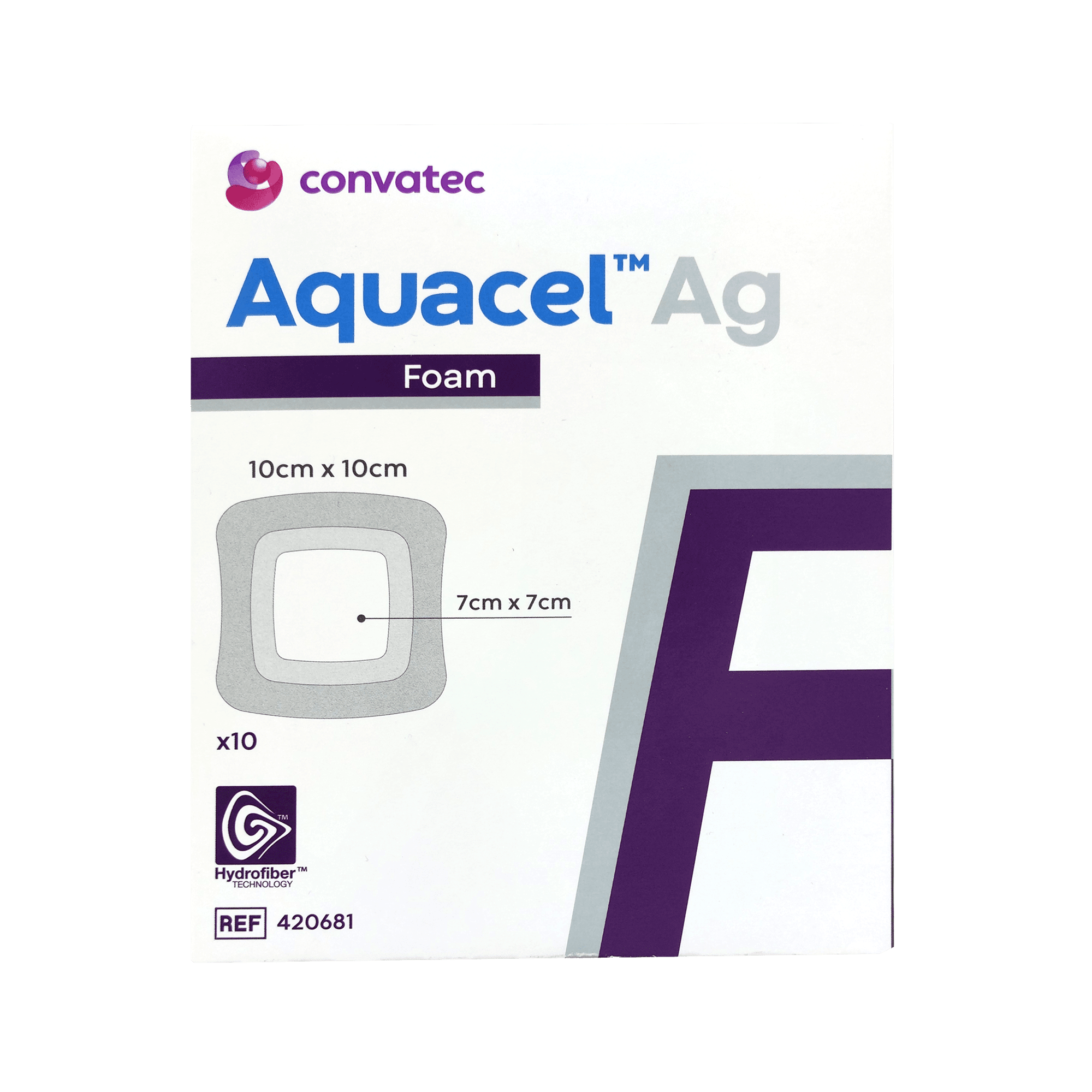 AQUACEL AG FOAM ADH 10X10