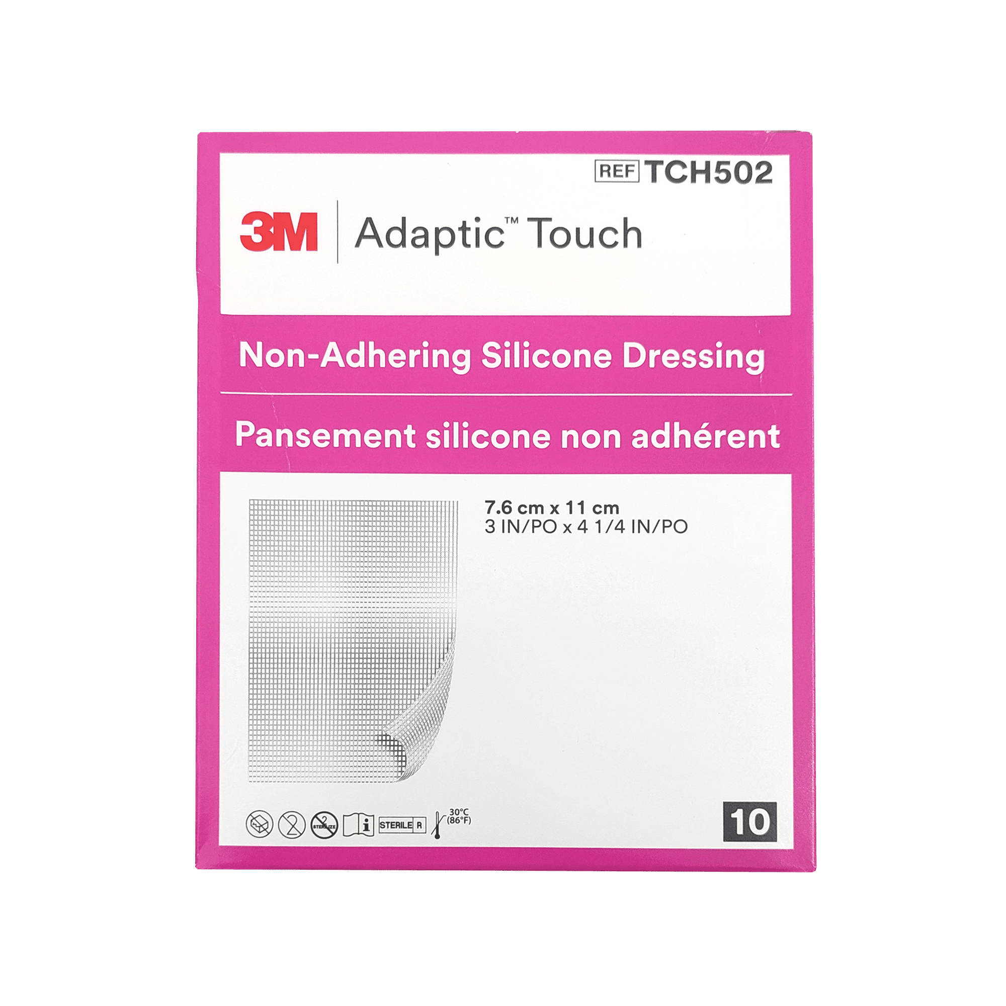 ADAPTIC TOUCH® 7,6 x 11 cm Nichthaftende Silikon-Wundauflage