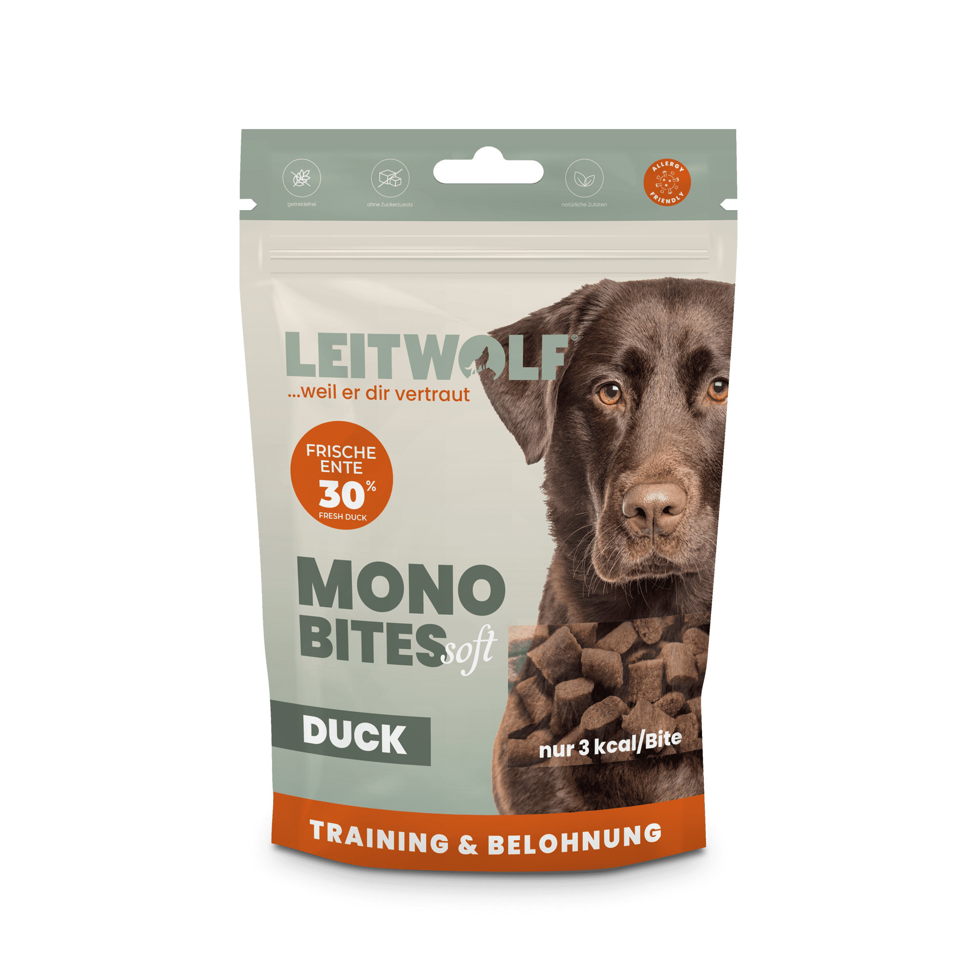 Leitwolf Mono Bites Duck 150 g